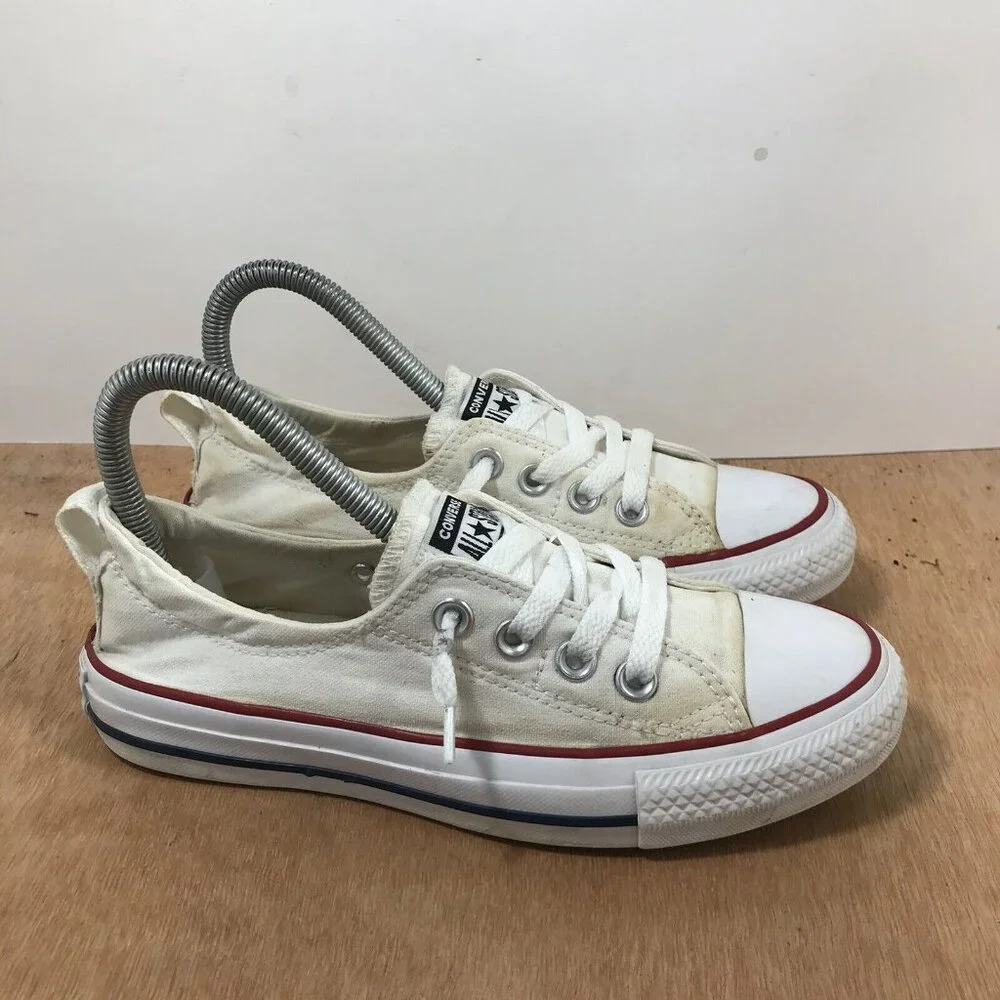 Converse All Star Chuck Taylor Women Size 6 White Low Top Shoes Shoreline